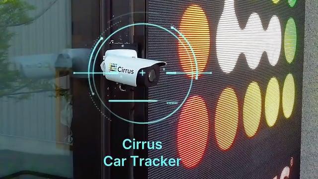 Conquest advertising play running on a Cirrus LED display