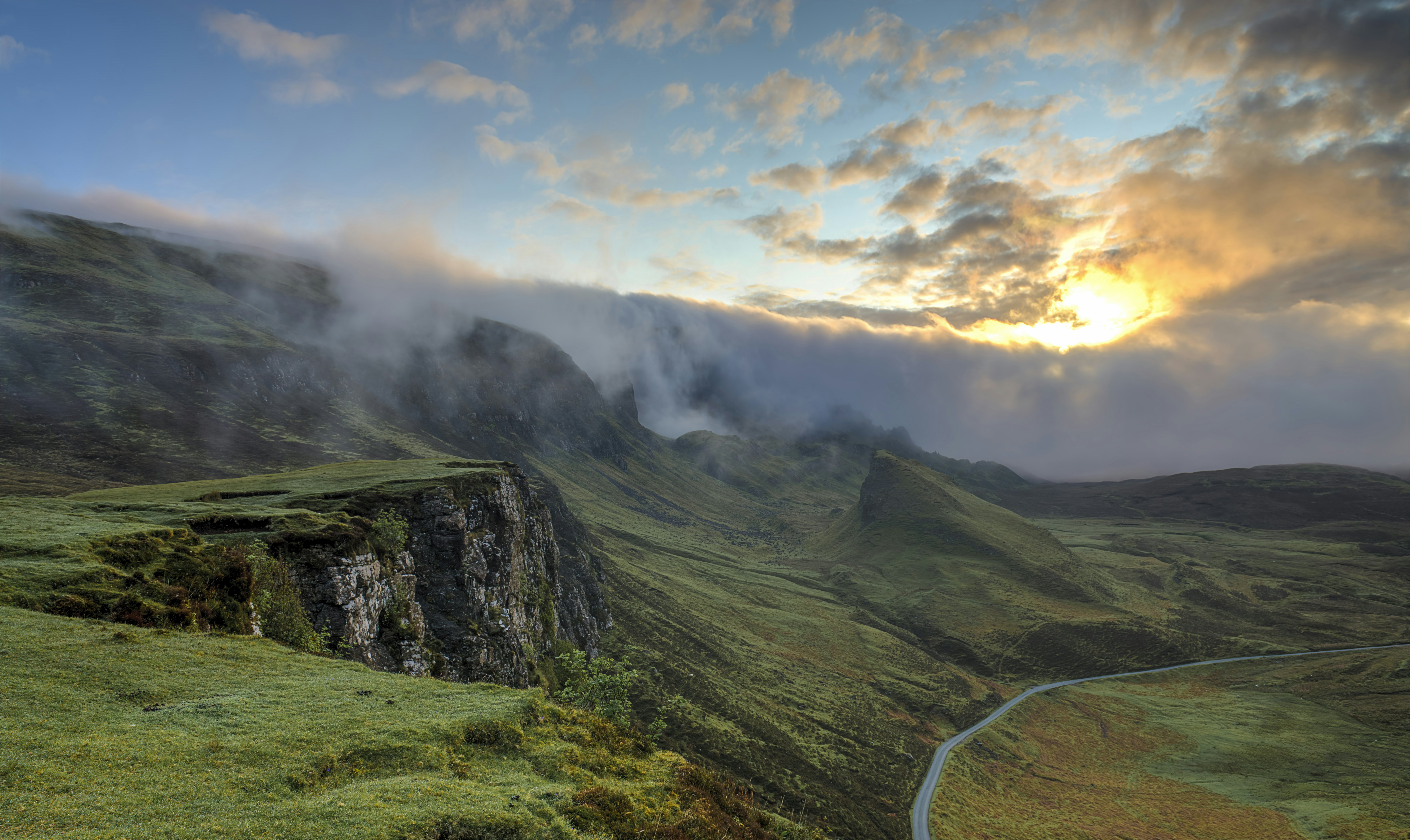 Misty hills photo