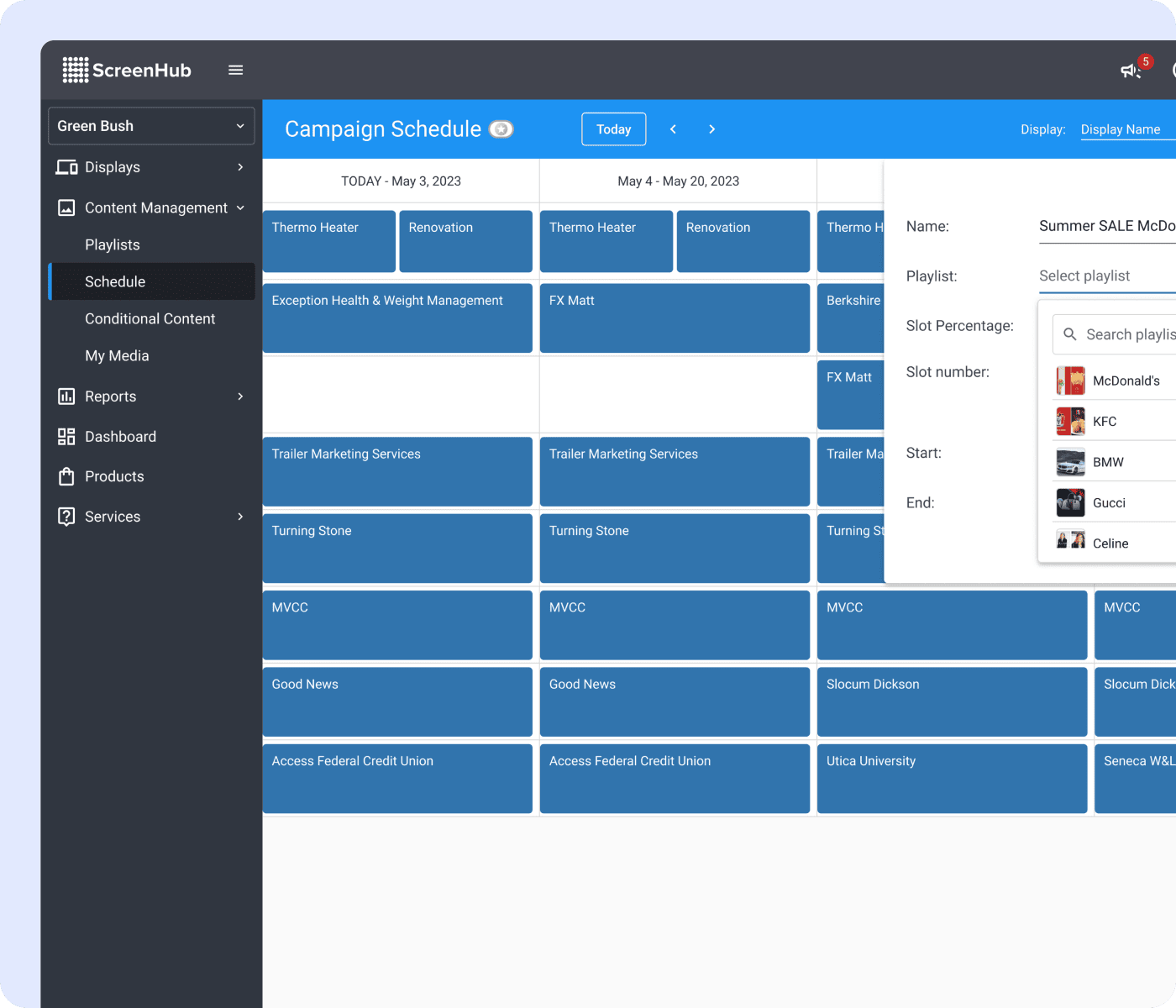 ScreenHub inventory management