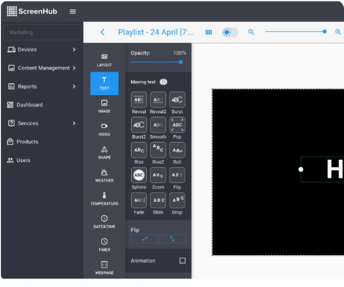 Content creation and scheduling